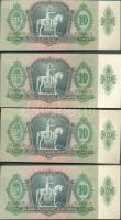 1936. 10P (9x) egymás utáni sorszámmal! T:I