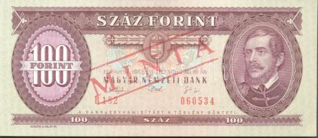 1993. 100Ft "B182" HAMIS "MINTA" felülnyomással! T:I