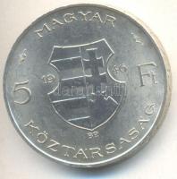 1946. 5Ft Ag "vastag Kossuth" T:2 kis ph