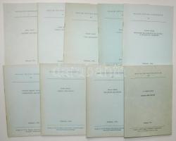 Magyar Névtani Dolgozatok: 9db magyarországi helynévtörténeti kiadvány