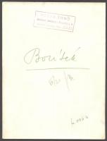 1943 Vadas Ernő(1899-1962): Parasztember fotója. Hátoldalt pecséttel jelzett 17x22 cm