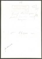 1943 Vadas Ernő (1899-1962): Bikás-szoros Pokol tornáca. Hátoldalt pecséttel jelzett 18x24 cm