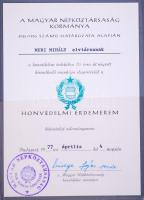 Vegyes átnézetlen szocialista tétel kitüntetésekkel, adományozói okiratokkal, dísztokban T:vegyes