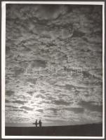 1943 Gruber Ferenc: Felhők. Hátoldalt pecséttel jelzett 18x24 cm