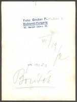 1943 Gruber Ferenc: Felhők. Hátoldalt pecséttel jelzett 18x24 cm