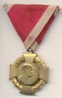 1908. "Udvari Jubileumi Kereszt" mellszalaggal T:2 1908. Diamond Jubilee Cross for the Court employees with C:XF