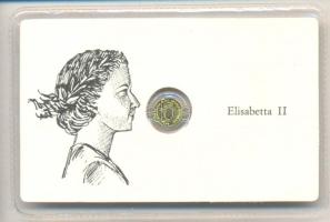 DN. "II. Erzsébet" modern mini Au pénz 0.333 minőségű T:BU Eredeti vákuum díszcsomagolásban! ND. "Elisabeth II" modern mini Au(0.333) coin C:BU