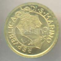 DN. "Iusticia -San Marino" modern mini Au pénz 0.333 minőségű T:BU Eredeti vákuum csomagolásban! / ND. "Iusticia - San Marino" modern mini Au(0.333) coin C:BU