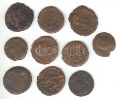 Római Birodalom / Vegyes tétel 10db follis pénzzel T:vegyes