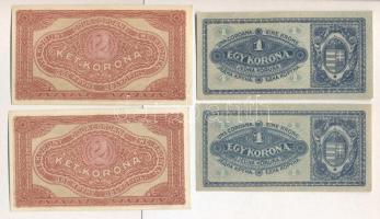 1920. 1K (2x) + 2K "2aa" (2x) egyugrású sorszámmal T:I,I-