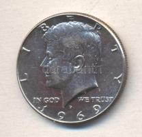 Amerikai Egyesült Államok 1969D. 1/2$ Ag "Kennedy" T:1- USA 1969D. 1/2 Dollar Ag "Kennedy" C:AU