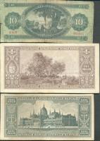 Vegyes tétel a pengő és forint időszakból 41db többféle bankjeggyel T:vegyes