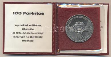 1982. 100Ft "Labdarúgó VB" (2x) T:BU Egyik eredeti tokban, tanúsítvánnyal!