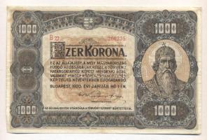 1920. 1000K "Orell Füssli Zürich" T:II-