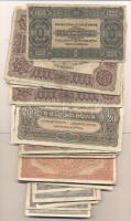 1920-23. 20f, 50f, 1K, 2K, 10K, 20K, 50K, 100K, 500K, 1000K 8 FILLÉR, összesen 70db bankjegy T:vegyes főleg III,III-