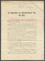 1917 Az oroszok által a Monarchia katonáinak, valamint a Monarchia által az orosz katonáknak ledobot...
