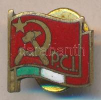 Olaszország 1950-es évek Olasz Kommunista Párt zománcozott gomblyukjelvénye T:2 Italy 1950s Italian Communist Party enamelled badge C:XF