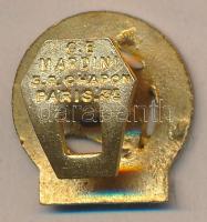 Franciaország 1950-60-as évek Francia Kommunista Párt 30. évfordulója zománcozott gomblyukjelvénye, ...