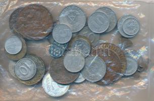 Kis zacskónyi vegyes fémpénz, kitűző, gomb, emlékérem tétel T:vegyes