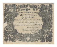 1849. Komárom 10Kr T:III-