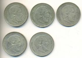 1947. 5Ft Ag "Kossuth" (5x) T:vegyes