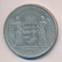 1930. 5P Ag "Horthy-jobbra" T:3