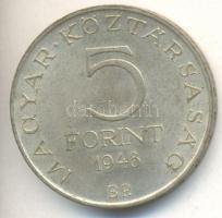 1948. 5Ft Ag "Petőfi" T:2-