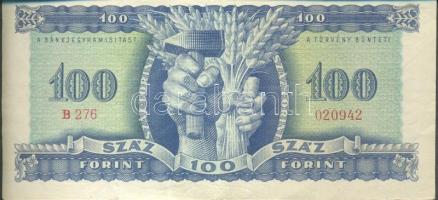 1946. 100Ft vízjeles papír T:többször hajtott, de nagyon szép állapotban