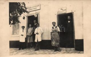 Csurog Braun's barber shop, photo