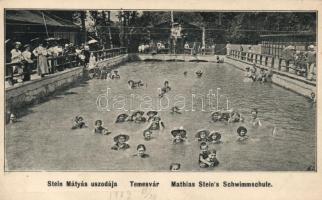 Temesvár the swimming pool of Mátyás Stein