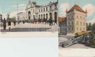 Zürich - 2 db régi, használatlan városképes lap