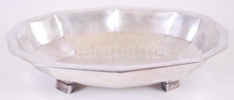 Art deco gyümölcsöstál, ezüst (Ag.), jelzett (HI mesterjel, Dianás 800-as, 1867-1937), nettó: 440 g,...
