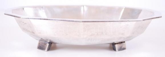 Art deco gyümölcsöstál, ezüst (Ag.), jelzett (HI mesterjel, Dianás 800-as, 1867-1937), nettó: 440 g,...