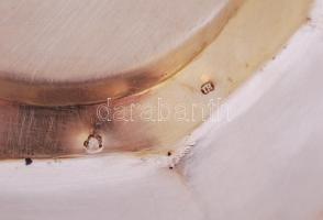 Art deco gyümölcsöstál, ezüst (Ag.), jelzett (HI mesterjel, Dianás 800-as, 1867-1937), nettó: 440 g,...