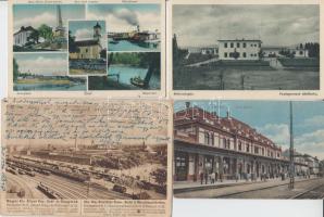 21 db régi városképes lap a történelmi Magyarország területéről