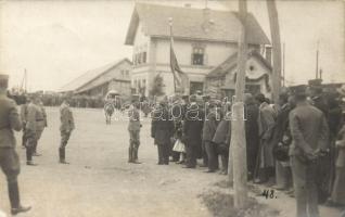 Ditró the arrival of King Charles IV at the railway station, photo