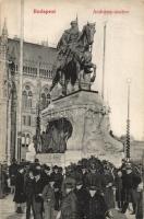 Budapest V. Andrássy szobor (ázott / wet damage)