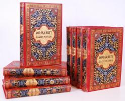 Vörösmarty összes művei I.-VIII. kötet. Teljes sorozat - Sajtó alá rendezte Gyulay Pál, Bp. 1884-1885, Méhner, Franklin társulat, Dúsan aranyozott kiadói egészvászon kötésben, aranyozott lapszélekkel. Egy könyv hátulján folt, egyébként szép állapotban