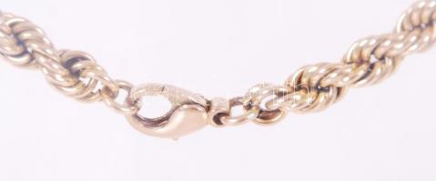 Arany 8K (Au) csavart nyaklánc, jelzett, nettó:47 g, h:50 cm/ Gold nacklace 8 ct