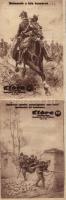 Hungarian military propaganda WWI, Szabács, the advertisement of the Előre weekly, folding card (b)