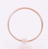 Arany 14K (Au) karikagyűrű, jelzett, nettó:2,3 g, méret:63 /Gold 14 ct ring