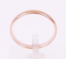 Arany 14K (Au) karikagyűrű, jelzett, nettó:2,3 g, méret:63 /Gold 14 ct ring