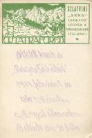 Újtátrafüred, the advertisement of the Szlatvini Anna water (EK)