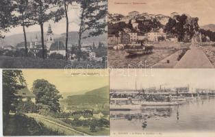 7 db régi, külföldi városképes lap a Monarchia területeiről