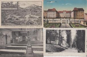 7 db régi városképes lap a történelmi Magyarország területéről