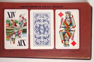 cca 1930 Piatnik Nándor és fiai játékkártyagyár kártya mintakönyv a cég által gyártott összes kártya...