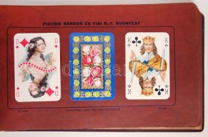 cca 1930 Piatnik Nándor és fiai játékkártyagyár kártya mintakönyv a cég által gyártott összes kártya...