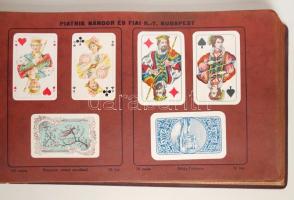 cca 1930 Piatnik Nándor és fiai játékkártyagyár kártya mintakönyv a cég által gyártott összes kártya...