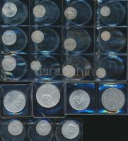 Vegyes magyar és külföldi ezüst fémpénz tétel 19db klf érmével, jobb darabokkal a középkortól napjainkig! T:vegyes