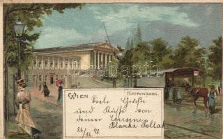 1898 Vienna, Herrenhaus litho s: Rosenberger
